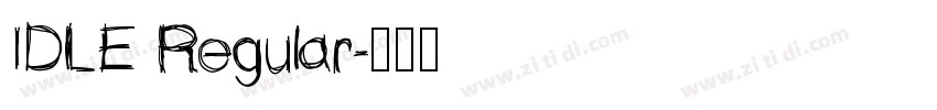IDLE Regular字体转换